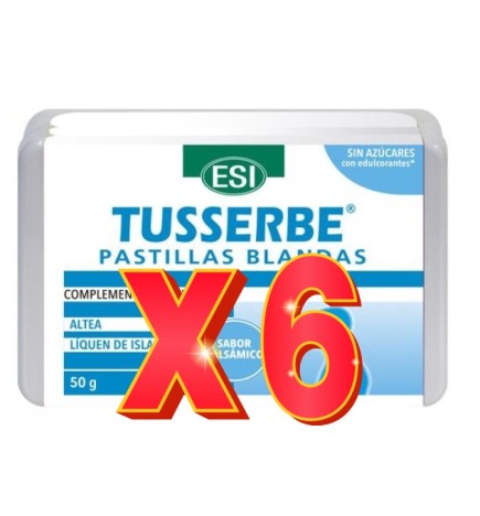 Pack de 6 unidades Tusserbe Pastilla Blandas Balsamicas 50 Gramos  De Trepatdiet-Esi