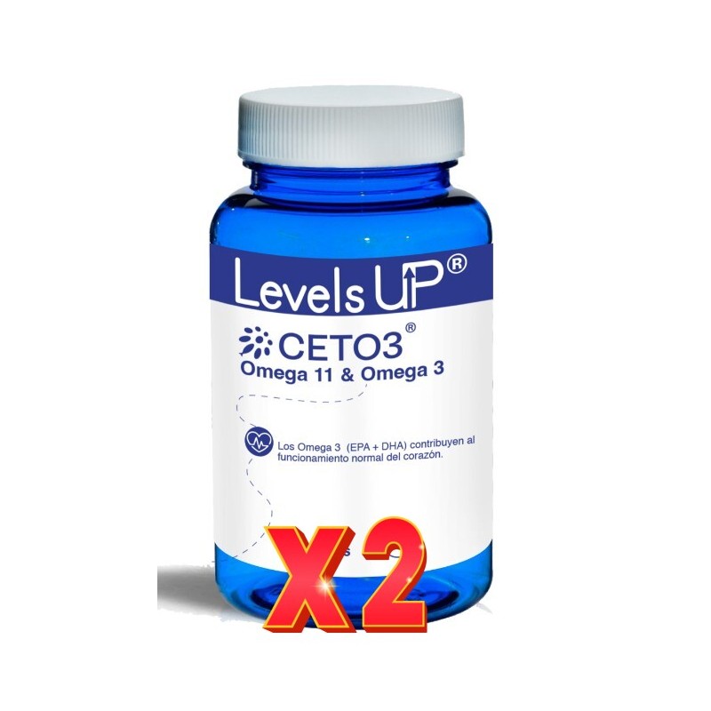 Pack de 2 unidades Levels Up Ceto 3 60 Perlas De Bioserum