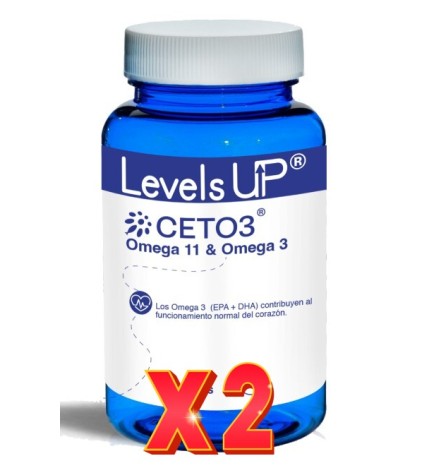 Pack de 2 unidades Levels Up Ceto 3 60 Perlas De Bioserum
