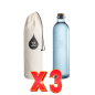 Pack 3 unidades Botella Om Water Gratitude Azul Grande 1230 Ml Om Water