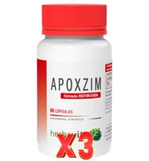 Pack de 3 unidades Apoxzim 60 Cápsulas Herbovita