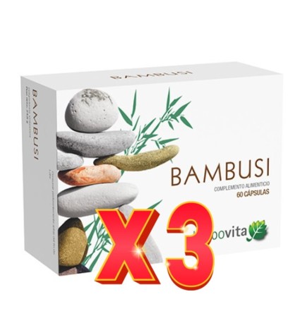 Pack de 3 unidades Bambusi 60 Cápsulas Herbovita