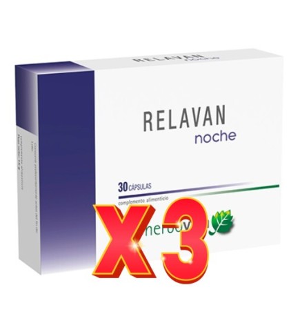 Pack de 3 unidades Relavan Noche 30 Cápsulas Herbovita