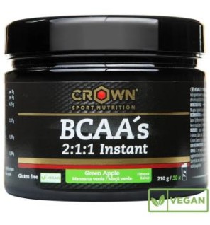 Bcaas Instant Manzana Verde 210 G (30 Porciones) Crown Sport Nutrition