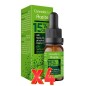 Pack de 4 unidades Cannabidol Aceite 15% 10 Ml. Tegor