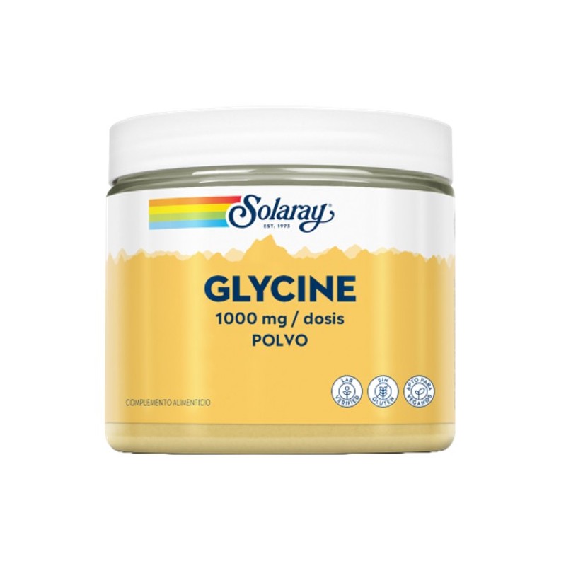 Glycine Polvo 1000 Mg 400 Gr Solaray Glycine Polvo 1000 Mg 400 Gr Solaray