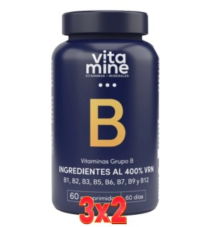Pack de 3x2 unidades Vitaminas Grupo B 60 Comprimidos Herbora