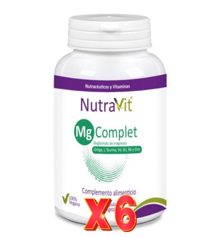 Pack de 6 unidades Mg Complet 60 Cápsulas Nutravit