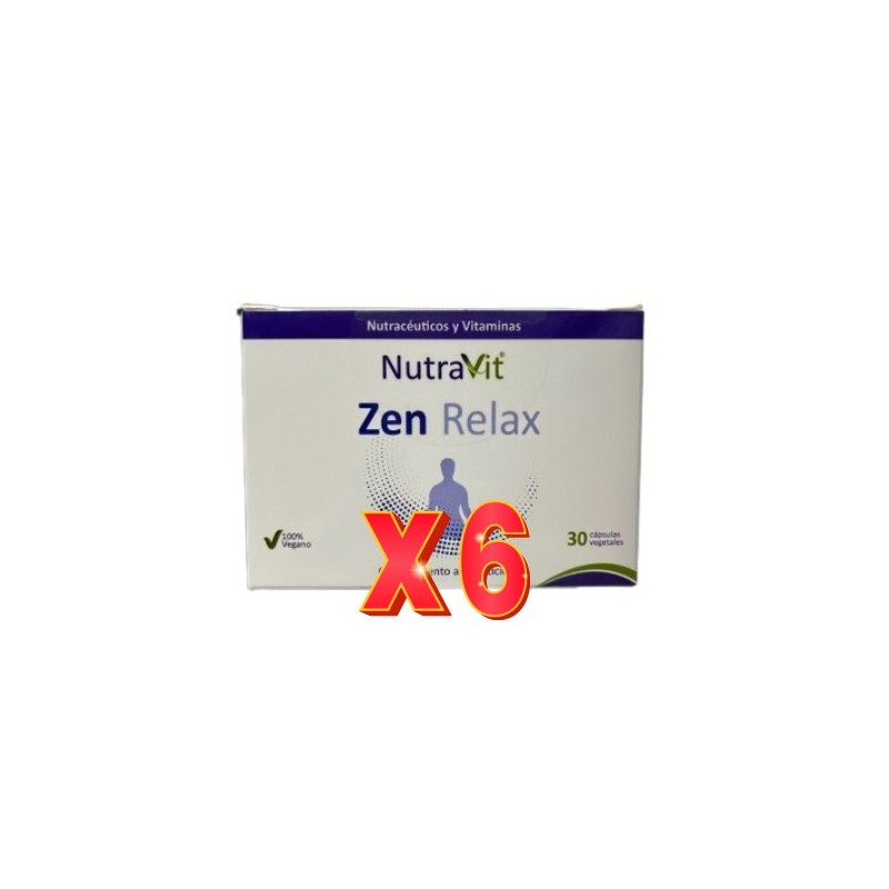 Pack de 6 unidades Zen Relax 30 Cápsulas Nutravit Pack de 6 unidades Zen Relax 30 Cápsulas Nutravit