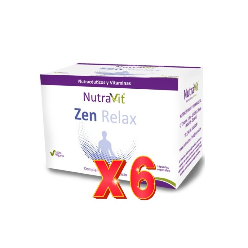 Pack de 6 unidades Zen Relax 60 Cápsulas Nutravit
