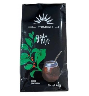 Yerba Mate Tradicional 1Kg El Paisito Yerba Mate