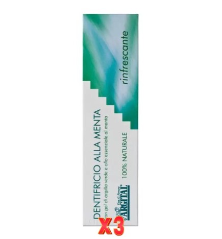 Pack de 3 unidades Dentifrico Bital Especial Menta Bio 75 Ml Argital