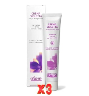 Pack de 3 unidades Crema Hidratante De Violeta 50Ml Argital