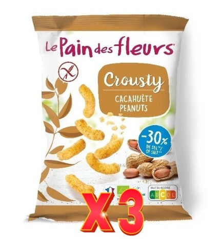 Pack de 3 unidades Ganchito Crousty Cacahuete Le Pain Des Fleurs 75 G Le Pain Des Fleurs