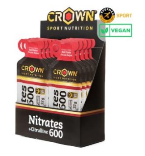 Nitrates 600 + Citrulline Frutos Rojos 10 X 32 G Crown Sport Nutrition