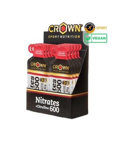 Nitrates 600 + Citrulline Frutos Rojos 10 X 32 G Crown Sport Nutrition
