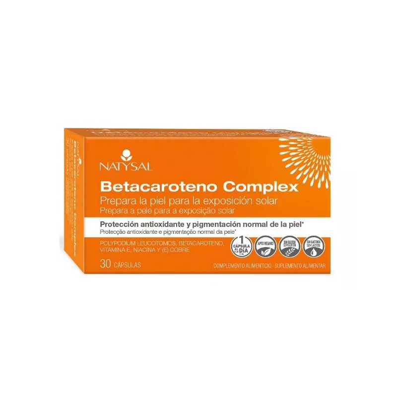 Betacaroteno Complex 30 Cápsulas Natysal