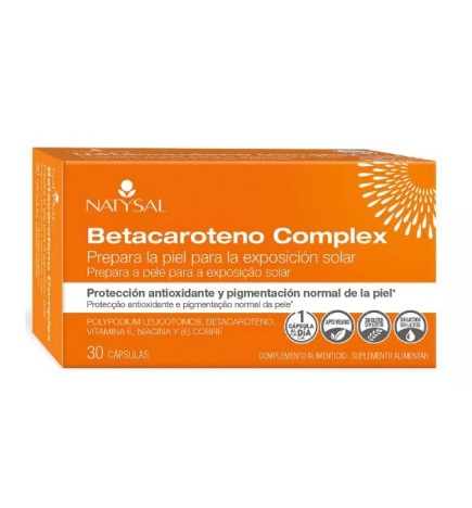 Betacaroteno Complex 30 Cápsulas Natysal