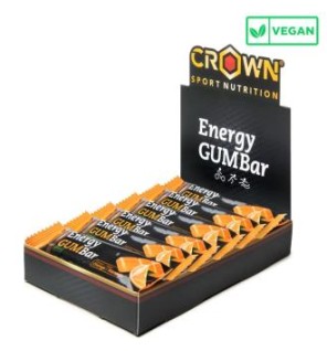 Energy Gum Bar Naranja 12 X 30 G Crown Sport Nutrition