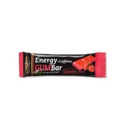 Energy Gum Bar Fresa + Cafeina 1 X 30 G Crown Sport Nutrition