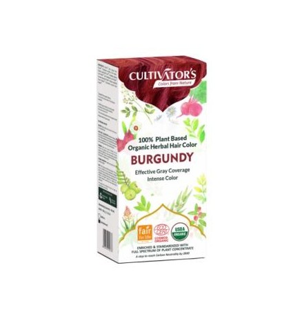 Borgoña Tinte Organico 100 Gramos Ecocert Cultivators