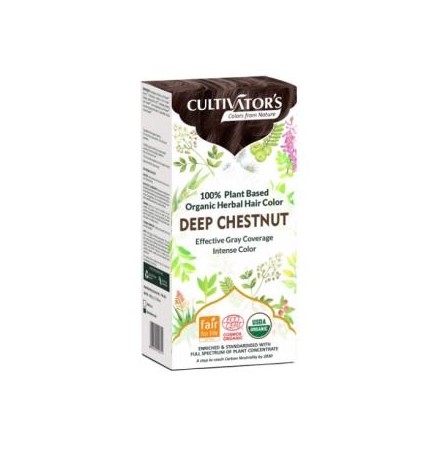 Castaño Oscuro Tinte Organico 100 Gramos Ecocert Cultivators