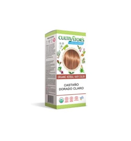 Castaño Dorado Claro Tinte Organico 100 Gramos Ecocert Cultivators