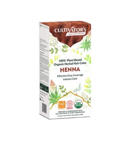 Henna Tinte Organico 100 Gramos Ecocert Cultivators