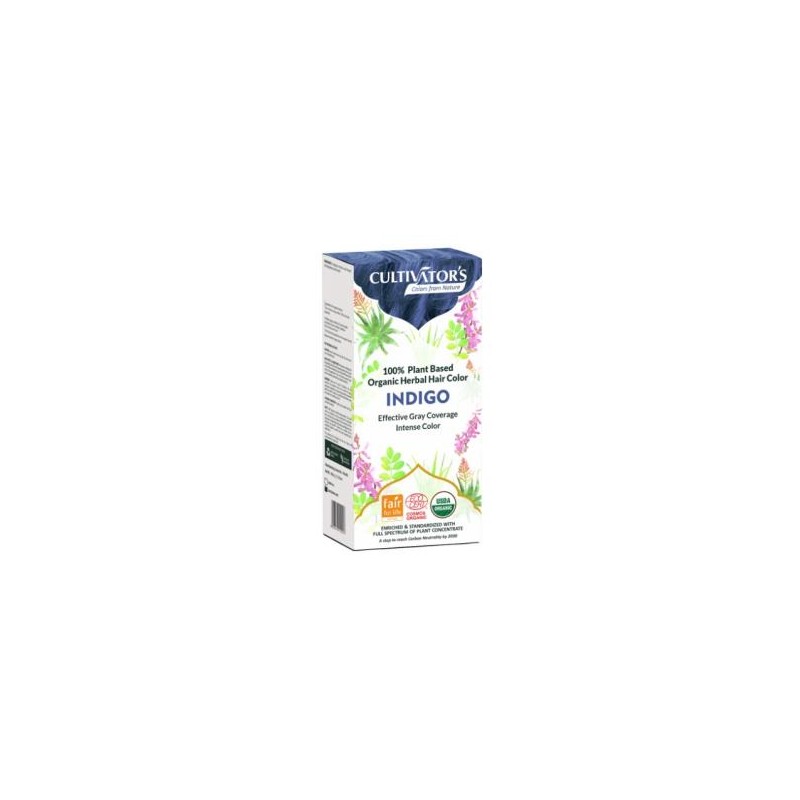 Indigo Tinte Organico 100 Gramos Ecocert Cultivators Indigo Tinte Organico 100 Gramos Ecocert Cultivators