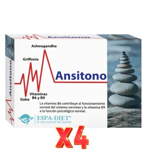 Pack de 4 unidades Ansitono 30 Cápsulas Espadiet