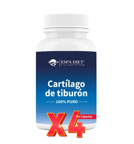 Pack de 4 unidades Cartílago Tiburón 90 Cápsulas Espadiet
