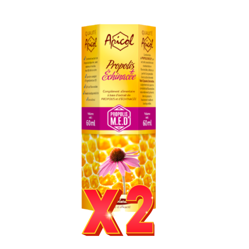 Pack de 2 Unidades Apicol Propolis+Echinacea 60 Ml Tongil Pack de 2 Unidades Apicol Propolis+Echinacea 60 Ml Tongil