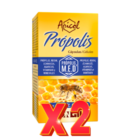 Pack de 2 Unidades Apicol Propolis 40 Capsulas Tongil