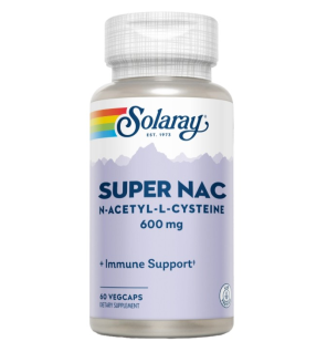 Super Nac 600 MG 60 Capsulas Vegetales Solaray