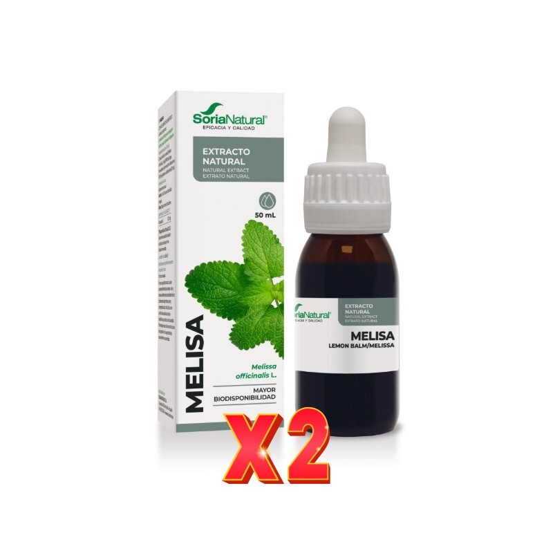 Pack de 2 unidades Extracto Melisa 50 Ml Soria Natural Pack de 2 unidades Extracto Melisa 50 Ml Soria Natural