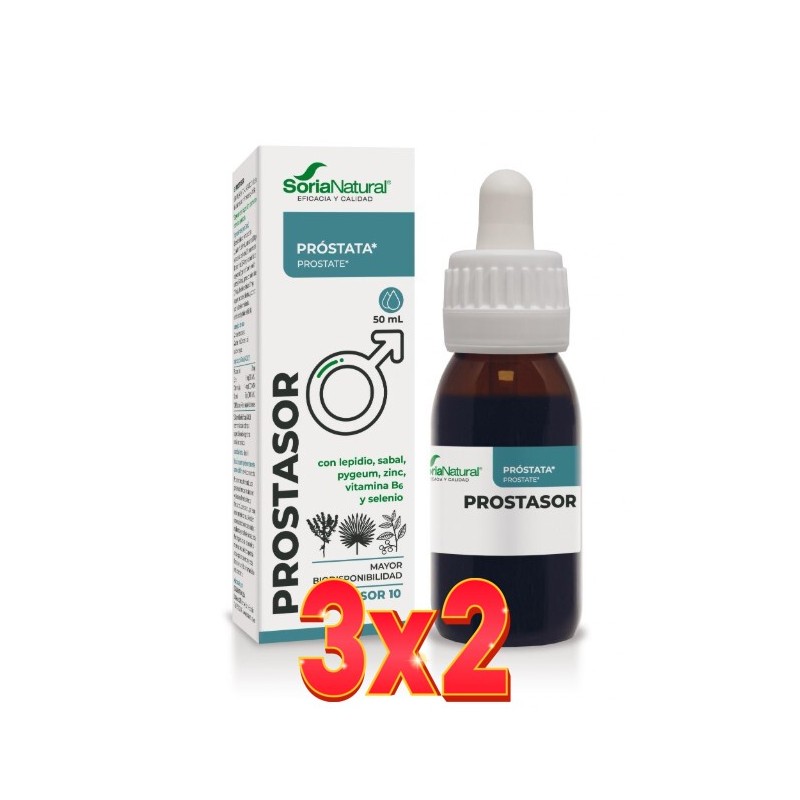 Pack 3x2 unidades Prostasor Composor 10 Gotas 50 Ml Soria Natural Pack 3x2 unidades Prostasor Composor 10 Gotas 50 Ml Soria Natural