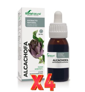Pack 4 unidades Extracto Alcachofa 50 Ml Soria Natural
