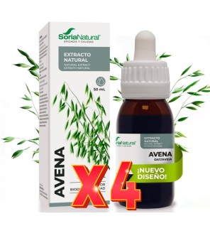 Pack 4 unidades Extracto Avena 50 Ml Soria Natural