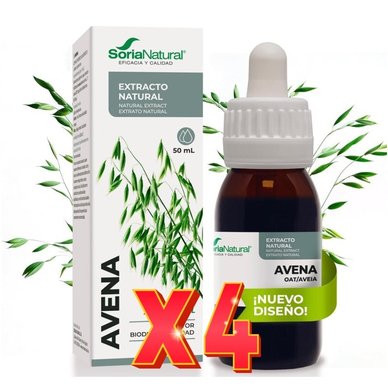 Pack 4 unidades Extracto Avena 50 Ml Soria Natural Pack 4 unidades Extracto Avena 50 Ml Soria Natural