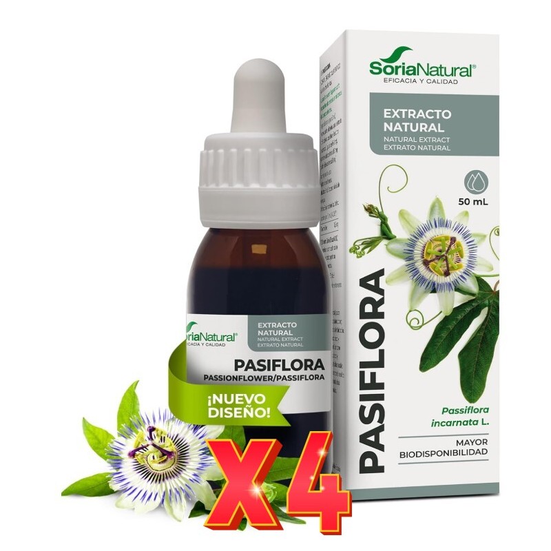 Pack 4 unidades Extracto Pasiflora 50 Ml Soria Natural Pack 4 unidades Extracto Pasiflora 50 Ml Soria Natural