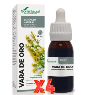Pack 4 unidades Extracto Vara De Oro 50 Ml Soria Natural