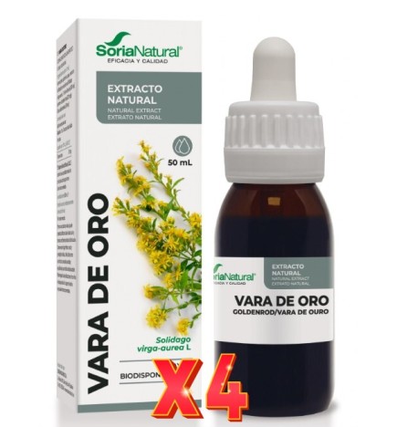 Pack 4 unidades Extracto Vara De Oro 50 Ml Soria Natural