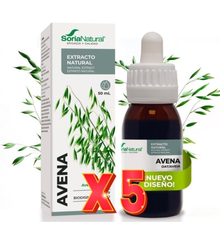 Pack 5 unidades Extracto Avena 50 Ml Soria Natural