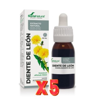 Pack 5 unidades Extracto Diente De Leon 50 Ml Soria Natural