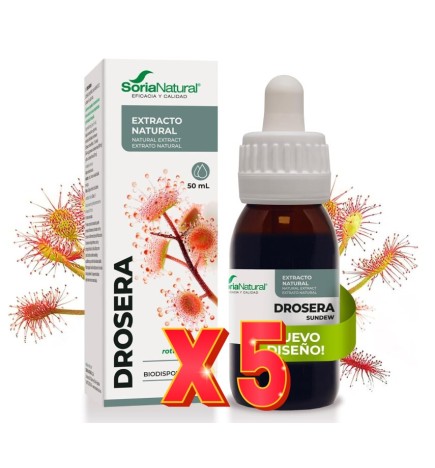Pack 5 unidades Extracto Drosera 50 Ml Soria Natural