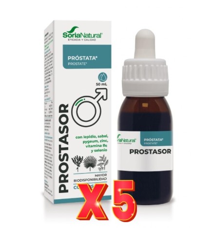 Pack 5 unidades Prostasor Composor 10 Gotas 50 Ml Soria Natural