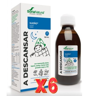 Pack 6 unidades A Descansar Jarabe Logo Niños 150 Ml Soria Natural