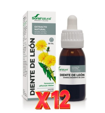 Pack 12 unidades Extracto Diente De Leon 50 Ml Soria Natural