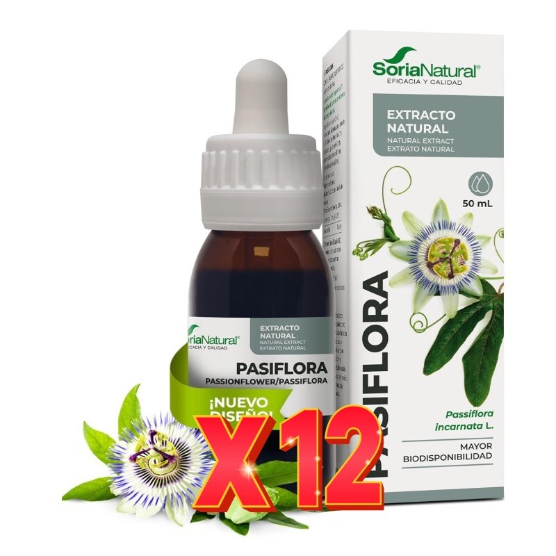 Pack 12 unidades Extracto Pasiflora 50 Ml Soria Natural Pack 12 unidades Extracto Pasiflora 50 Ml Soria Natural