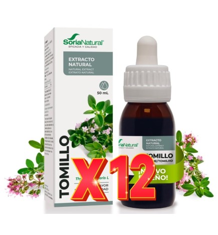 Pack 12 unidades Extracto Tomillo 50 Ml Soria Natural